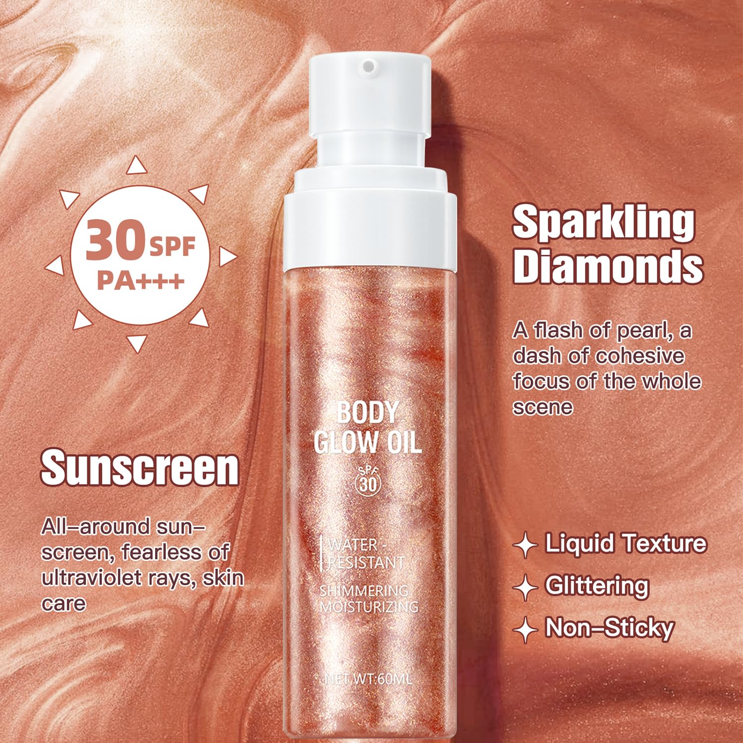 Nutrición con vitamina E y aceite mineral en Lezero Rose Gold.