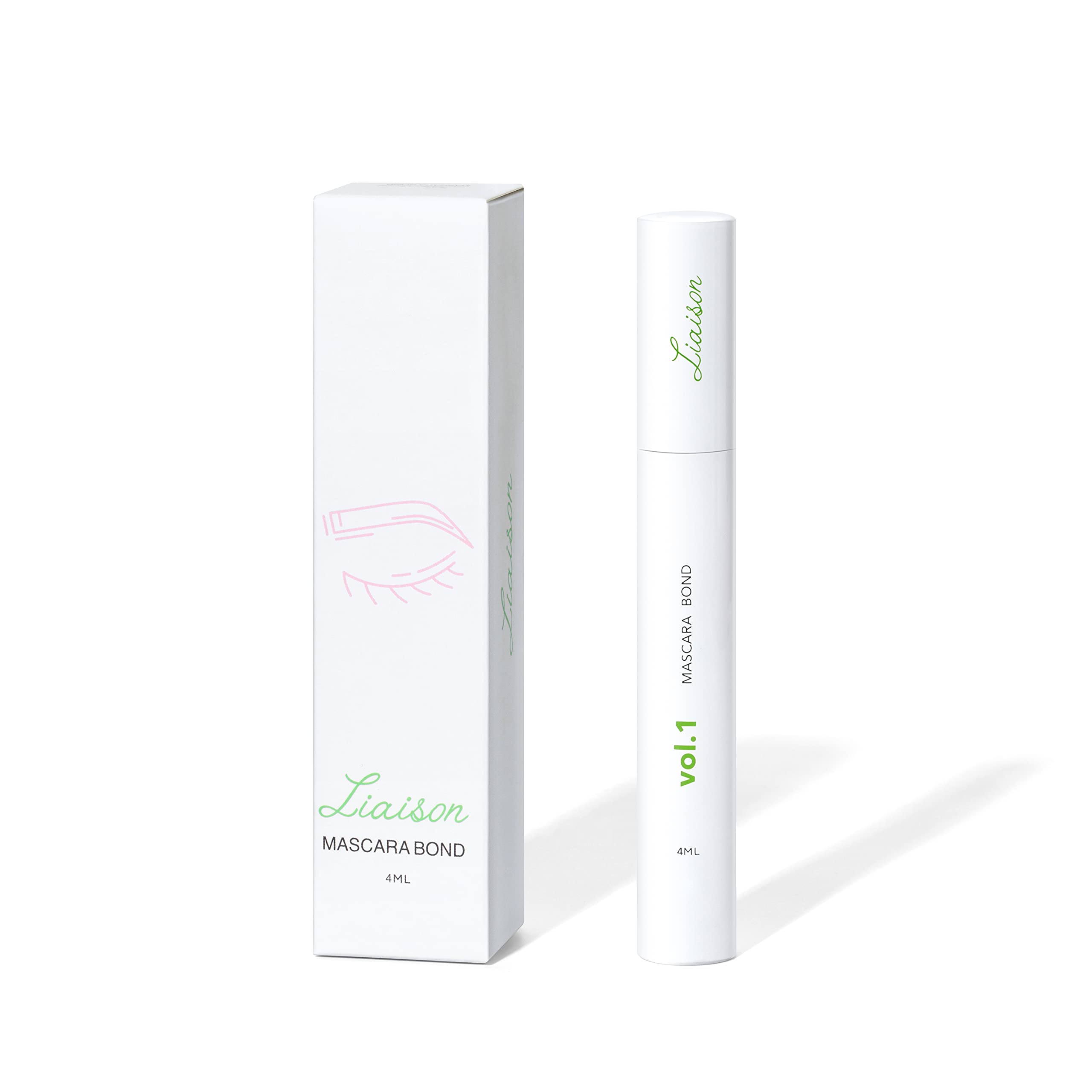 Liaison Mascara Bond envase de 4 ml, compacto y práctico