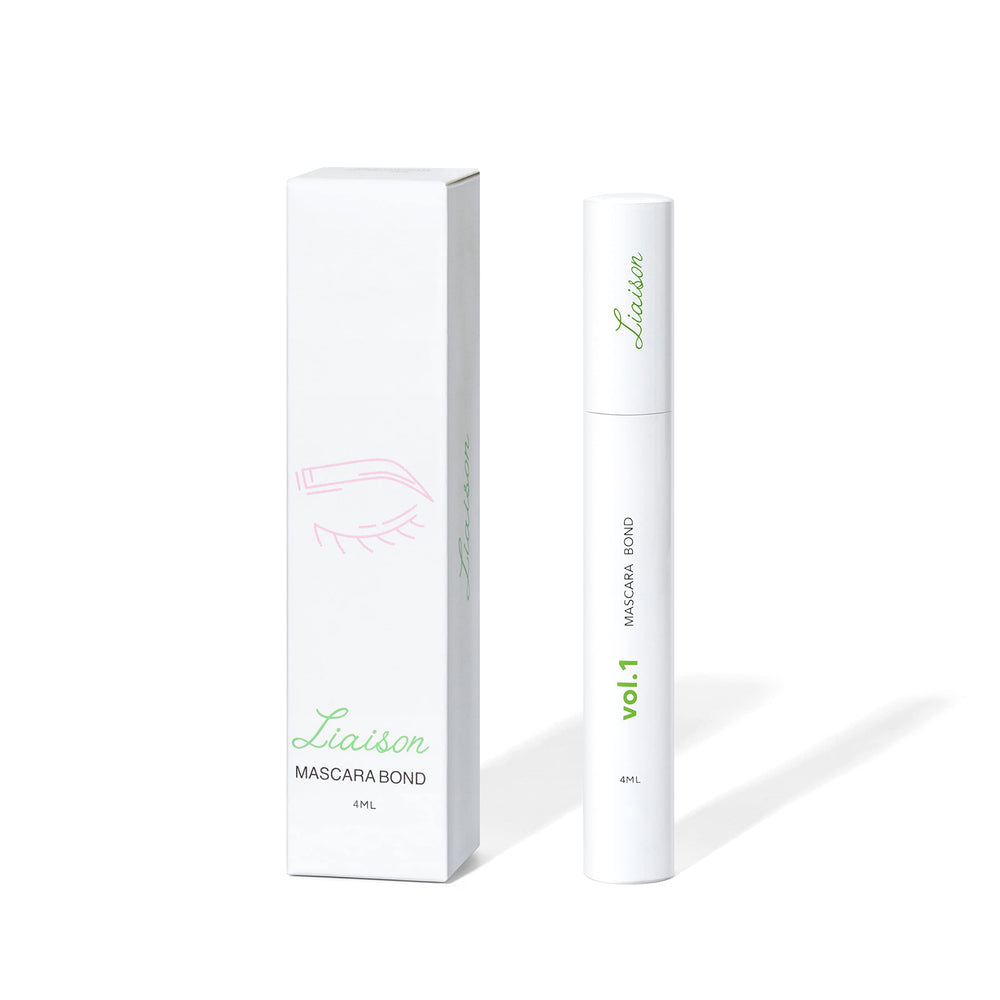 Liaison Mascara Bond envase de 4 ml, compacto y práctico