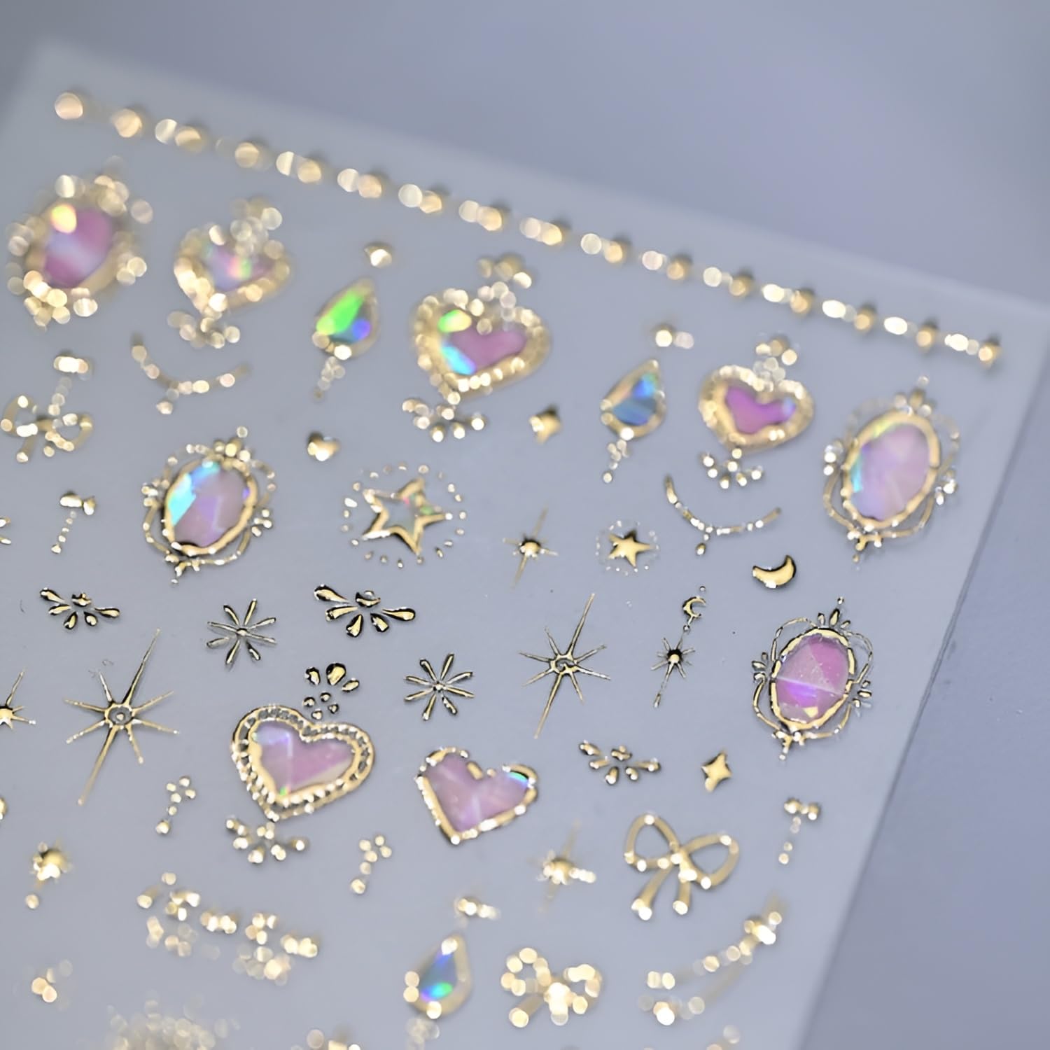 LIDUNANWU lazo dorado: detalle refinado para uñas de celebración