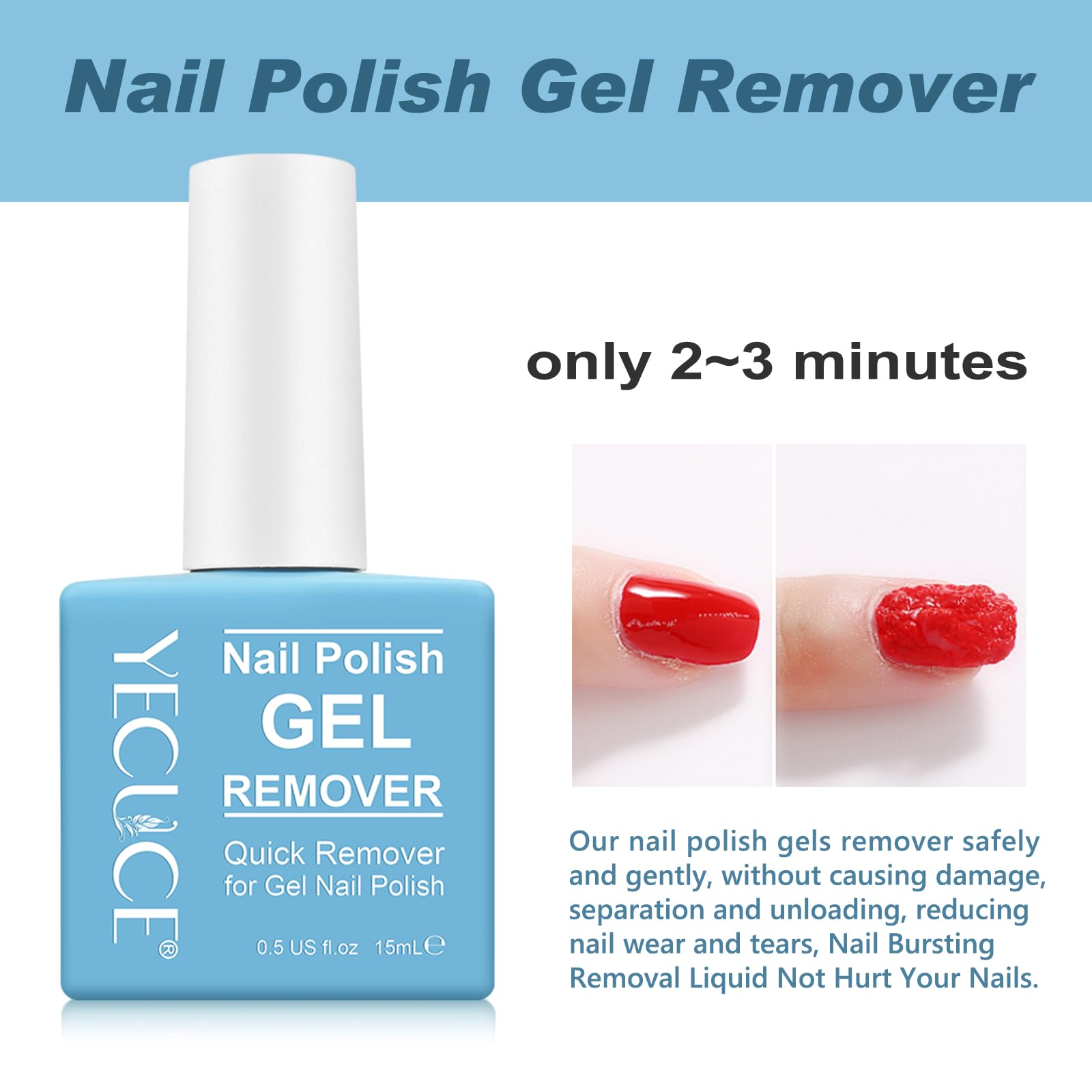 Liefiet Removedor gel para uñas, eliminación en 3-5 minutos.
