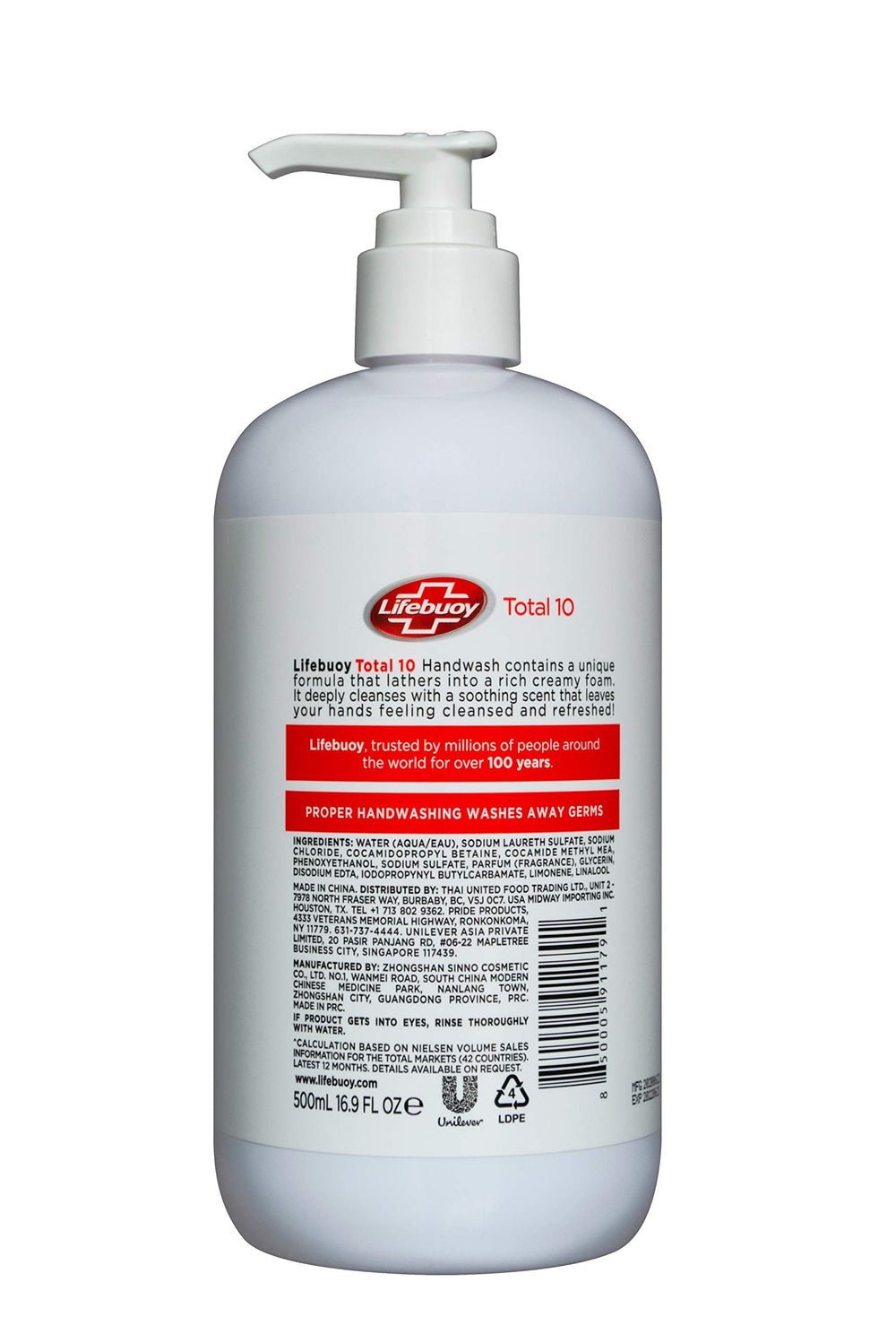 Lifebuoy Total 10: manos limpias y suaves tras el lavado
