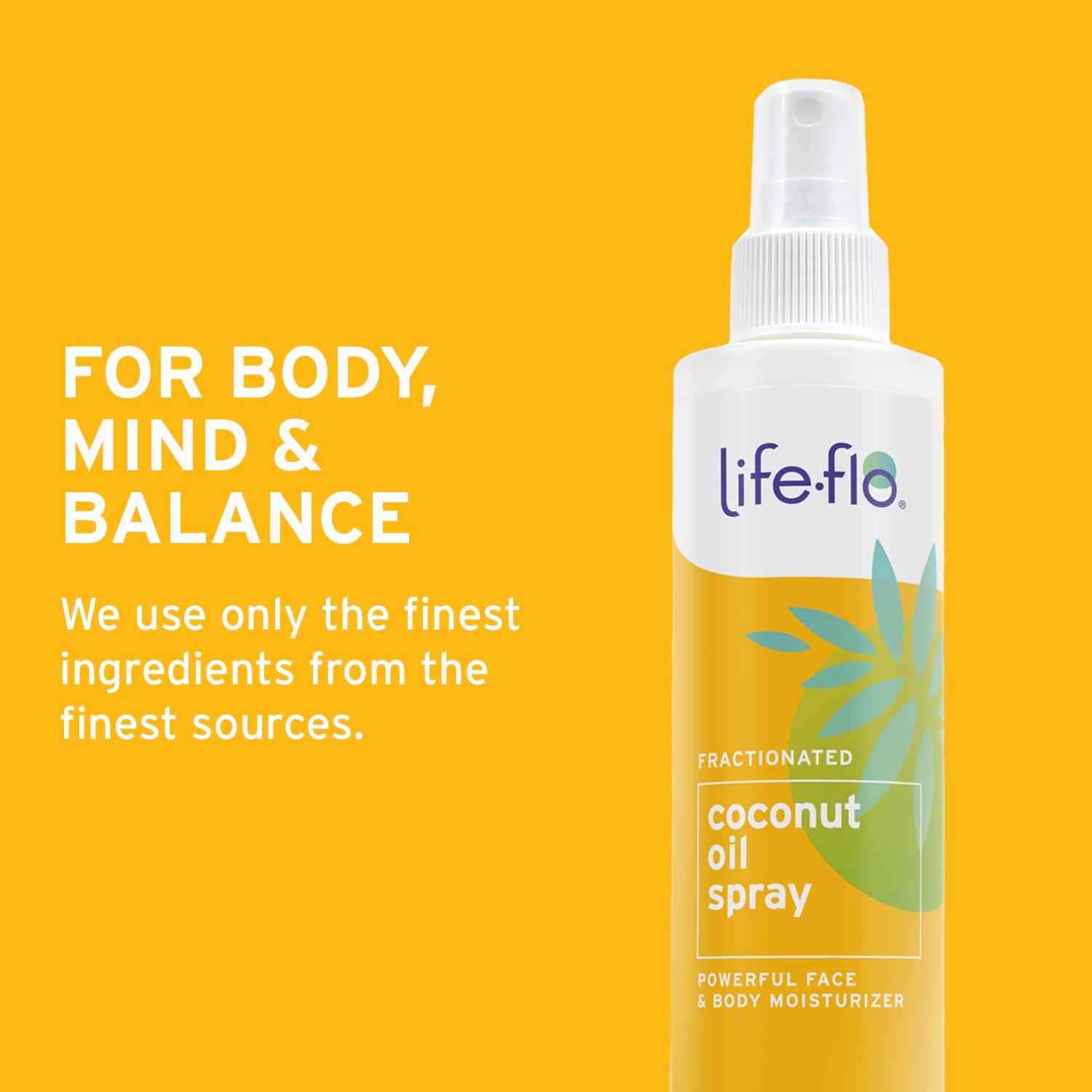 LifeFlo Aceite coco fraccionado atomizador, hipoalergenico y sin fragancias para piel sensible