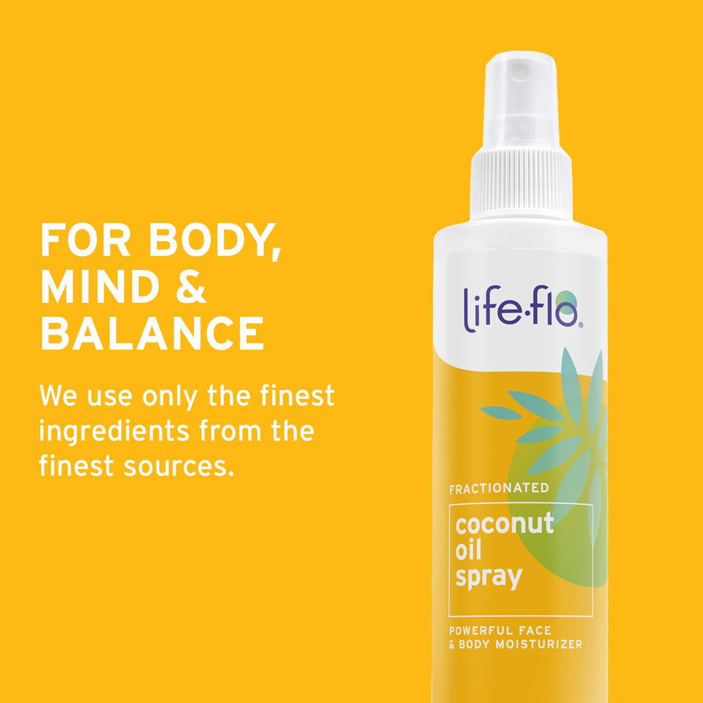 LifeFlo Aceite coco fraccionado atomizador, hipoalergenico y sin fragancias para piel sensible