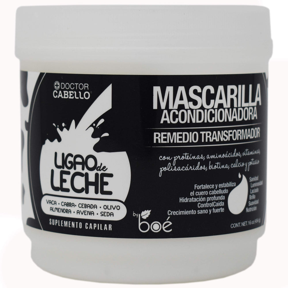 LIGAO DE LECHE mascarilla envase 16oz para cabello nutrido y suave