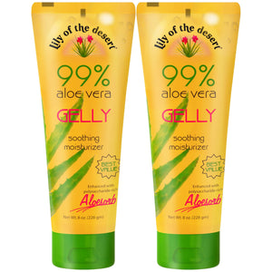 Lily Of The Desert Gelly Moisturizer, aplicación de aloe para refrescar la piel.