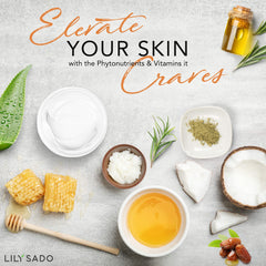 LILY SADO Milk+Manuka: textura cremosa en la mano para hidratación.