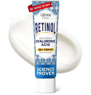Crema antiarrugas LilyAna Naturals para rostro y cuello, suaviza líneas.