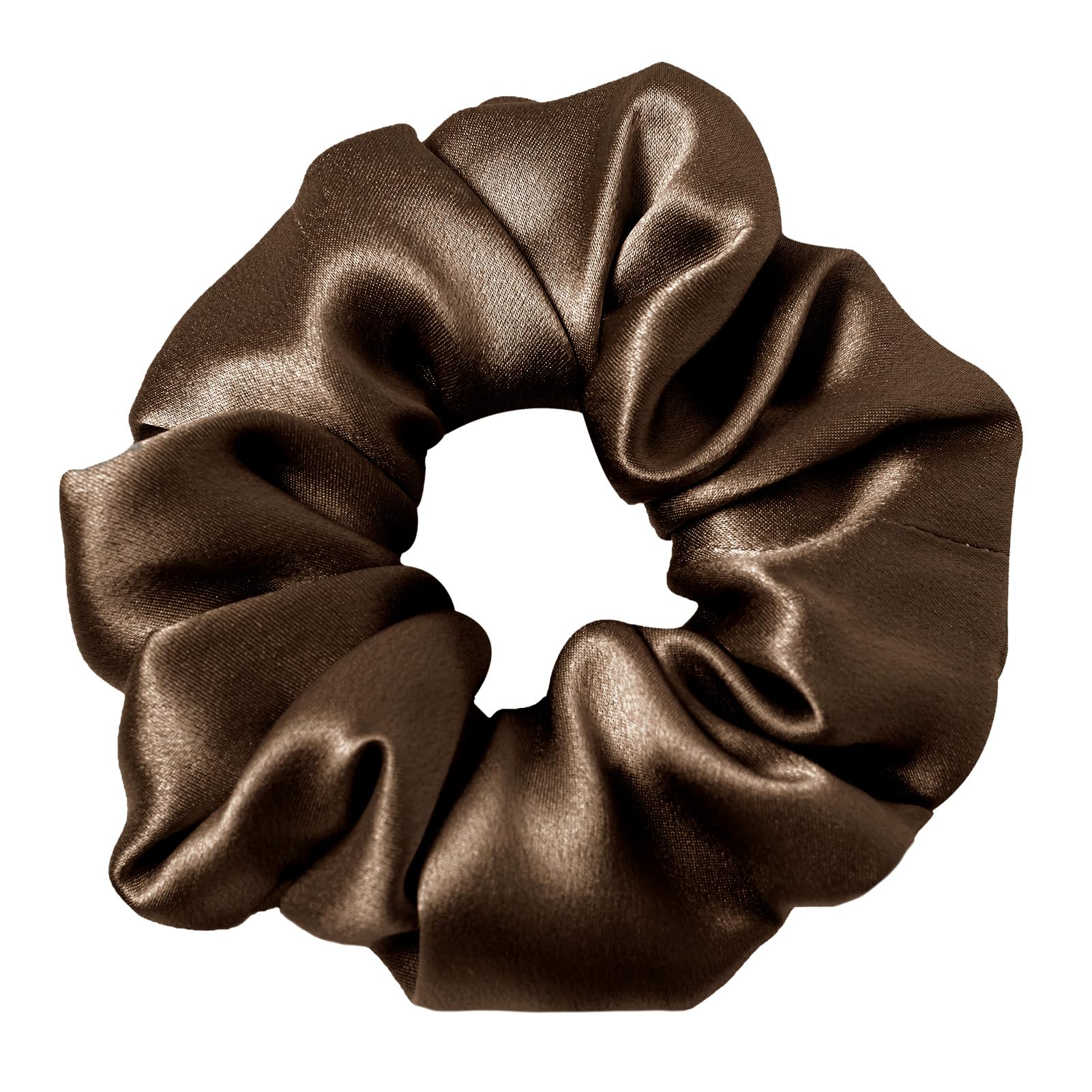 LilySilk cinta de pelo seda chocolate, deslizamiento suave y sin marcas