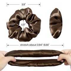 LilySilk detalle de seda chocolate, tubo de seda para menos roturas