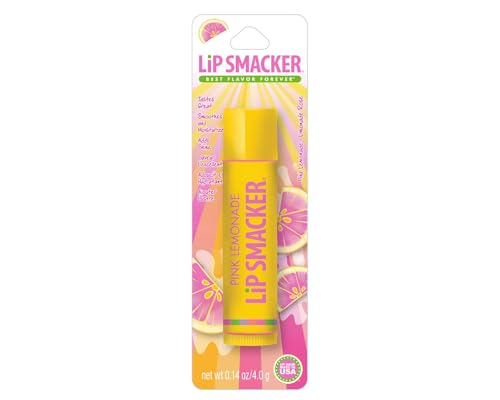 Bálsamo Lip Smacker Pink Lemonade con brillo sutil en labios