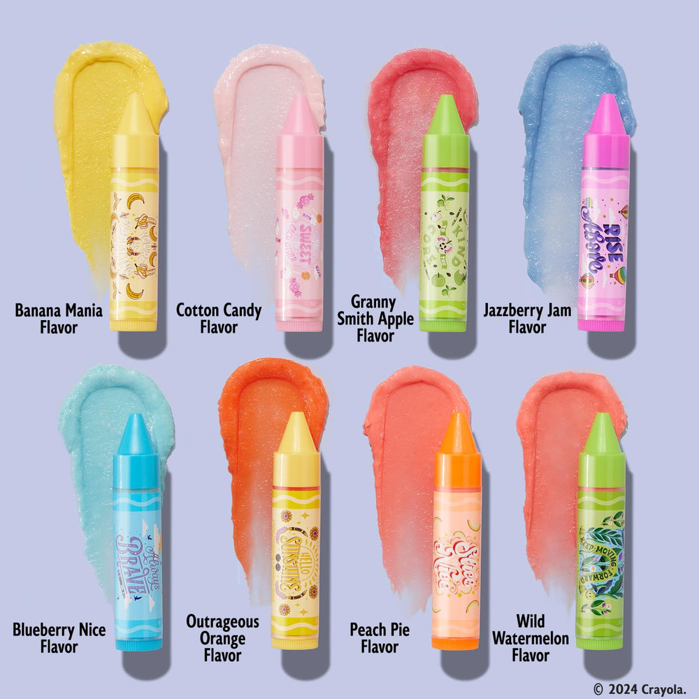 Lip Smacker Crayola Party Pack con sabores divertidos para una experiencia lúdica.