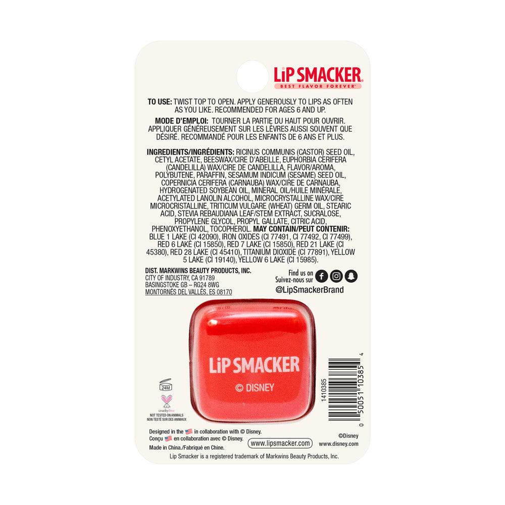 Lip Smacker Minnie Diseño cubo, perfecto para cuidado rápido de labios