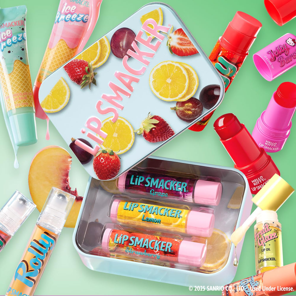 Lip Smacker Fruit Glaze textura sin pegajosidad diaria.