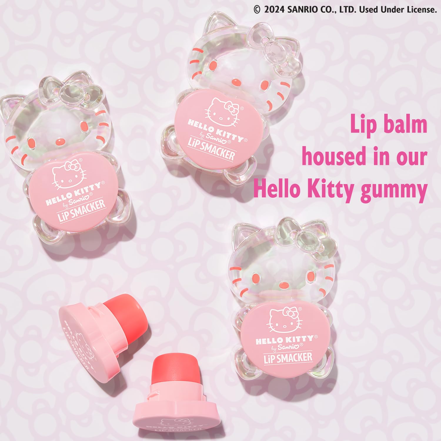 Lip Smacker Hello Kitty brillo satinado realza la sonrisa con color natural