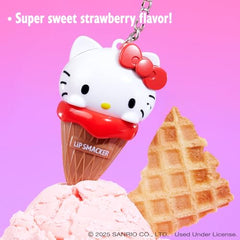 Lip Smacker Hello Kitty lip balm en llavero portátil para llevar.