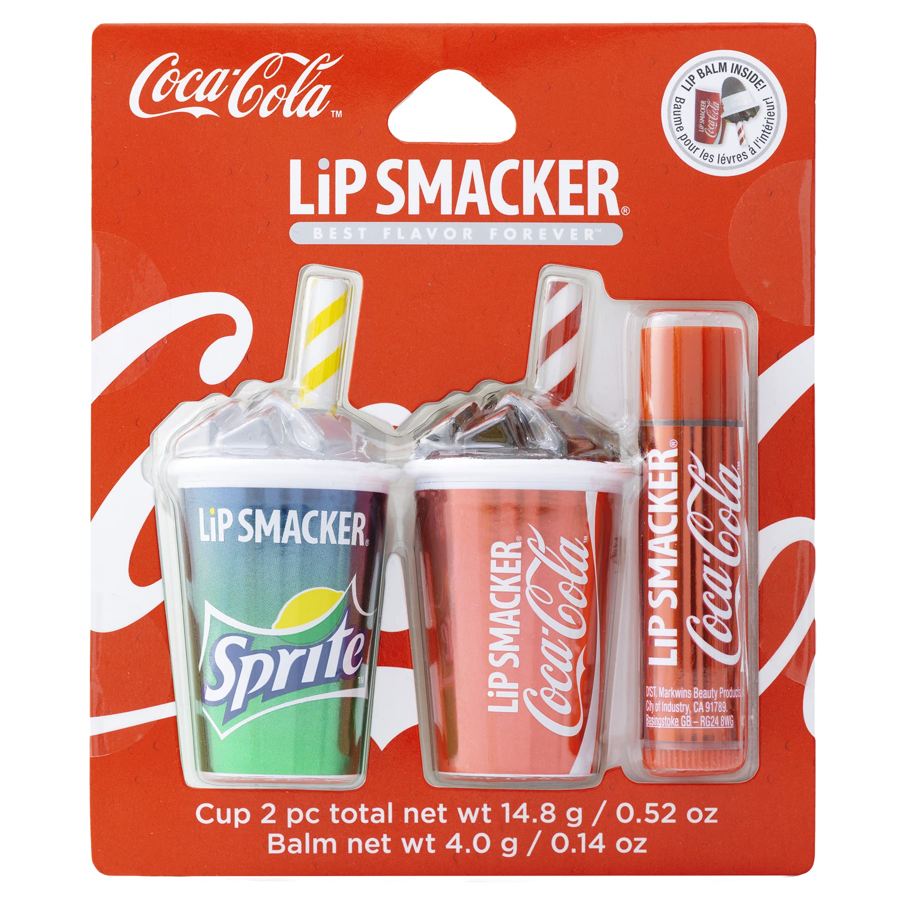 Lip Smacker Sprite botella mini, fragancia cítrica que suaviza y añade brillo