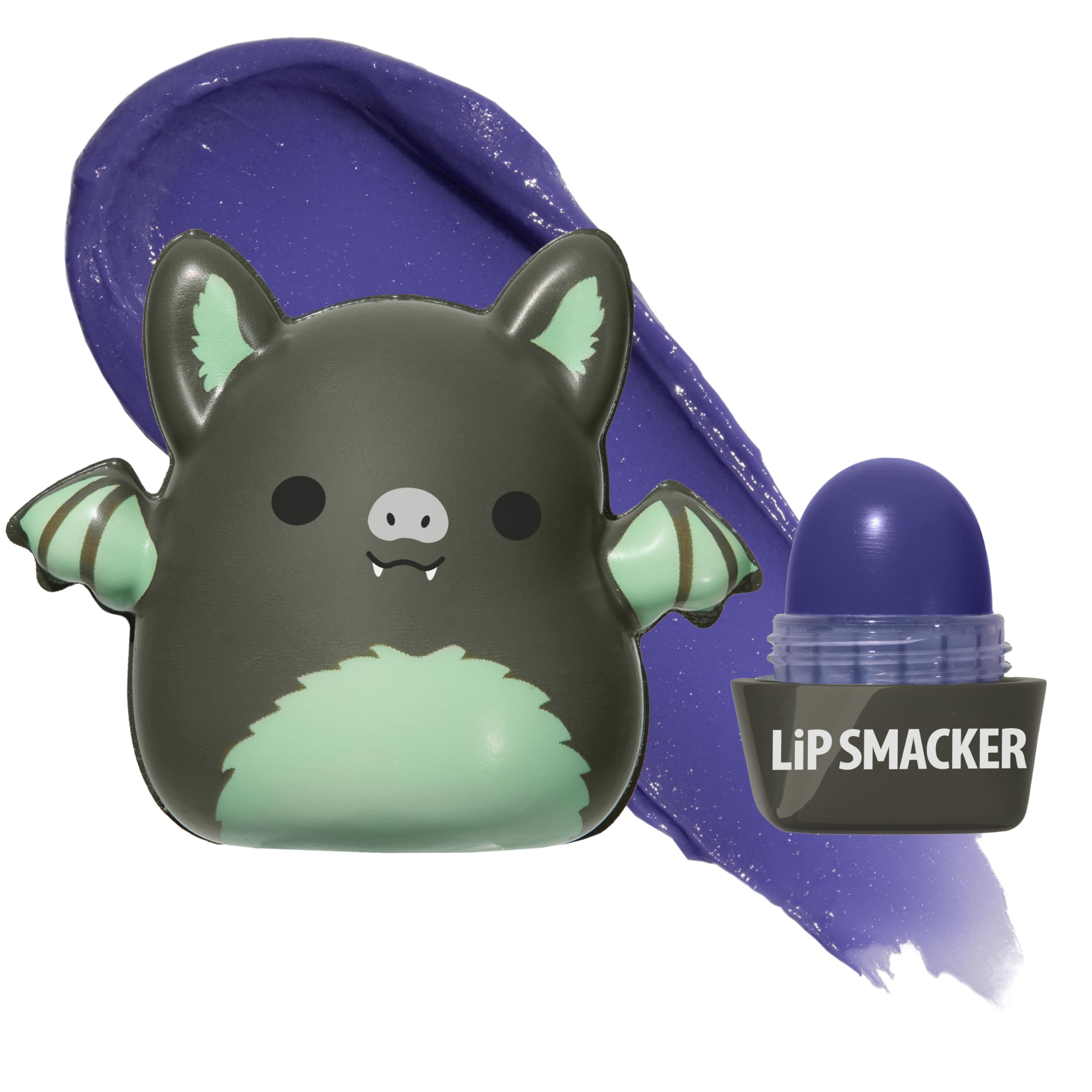 Lip Smacker Squishmallows Aldous, tapa blanda, textura suave para juego sensorial.