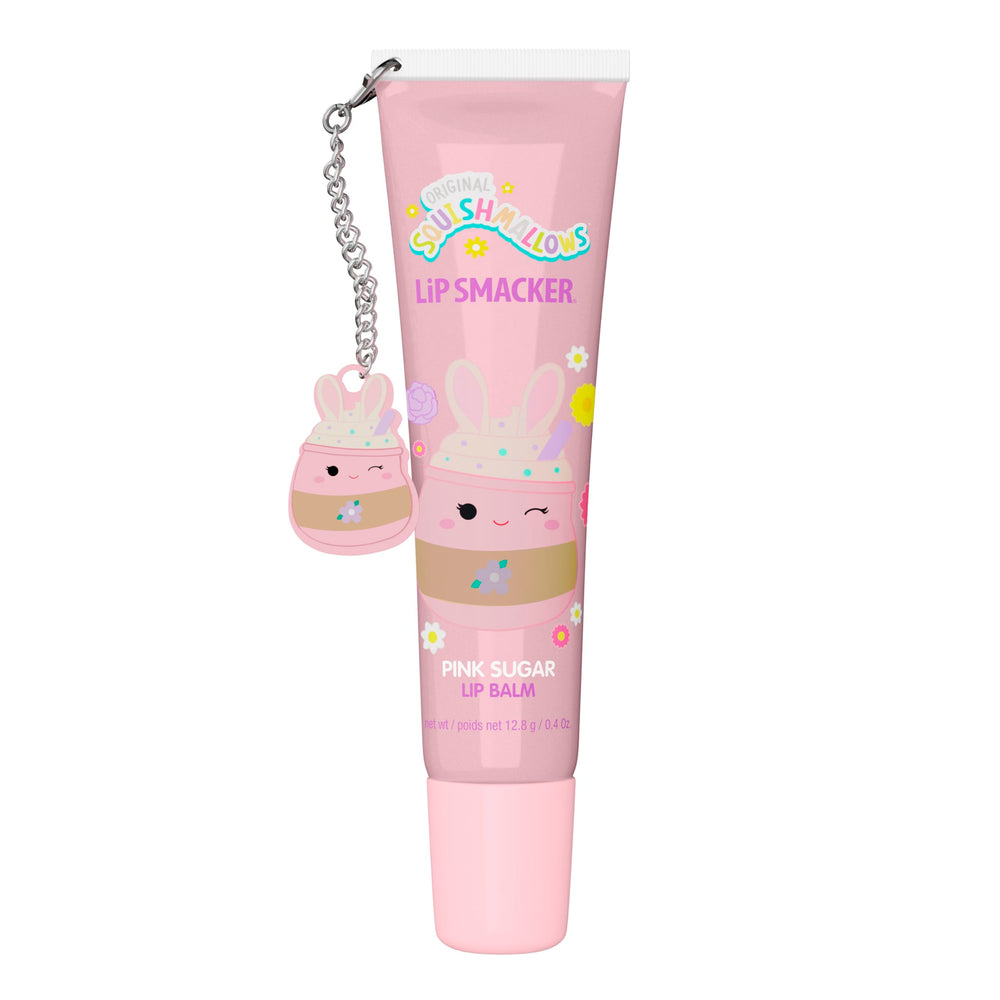 Bálsamo Lip Smacker Squishmallows sabor Pink Sugar, ideal para hidratar labios