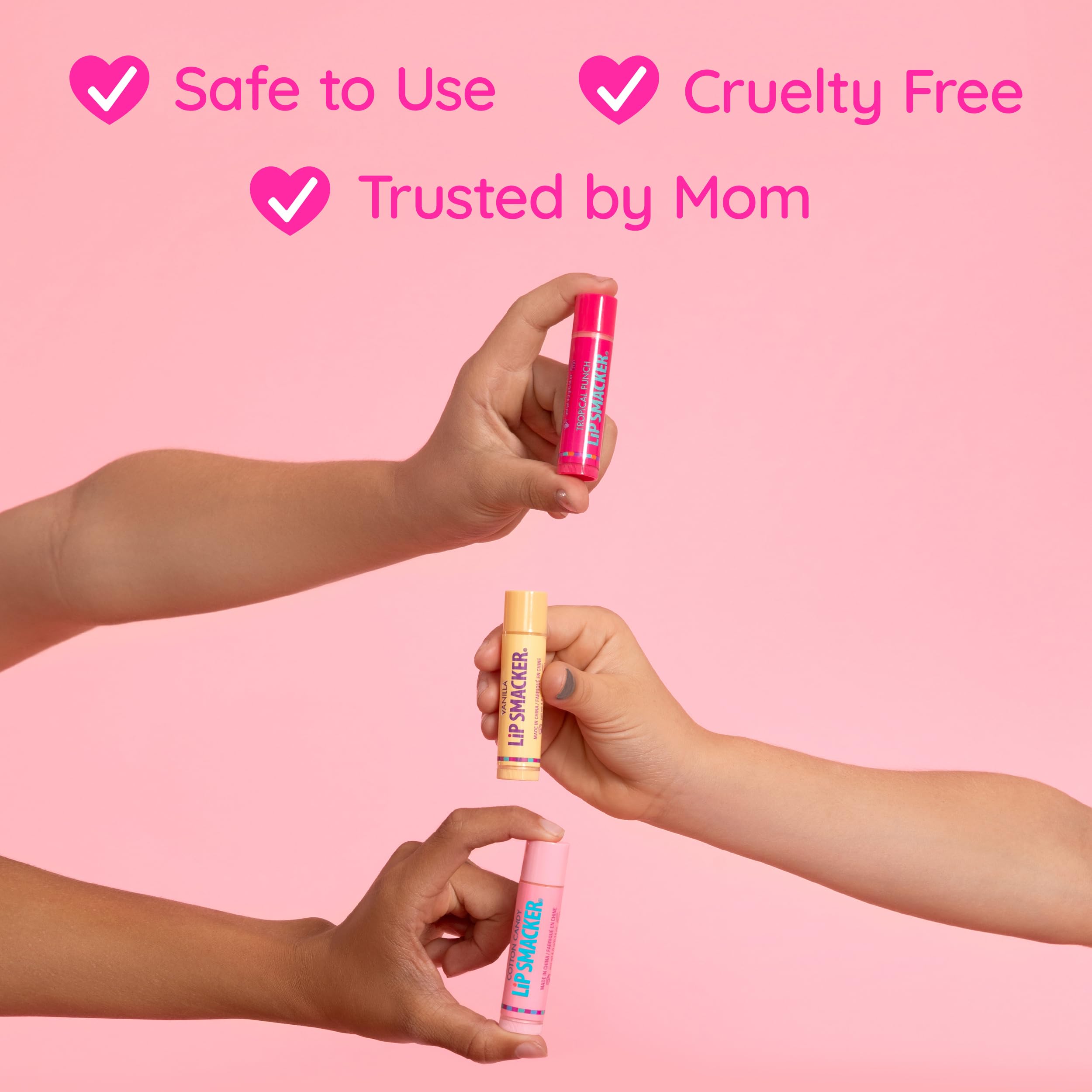 Lip Smacker Patty, textura cremosa que deja labios suaves.