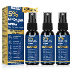 Lipend Minoxidil frente a la botella, uso diario para densidad capilar.