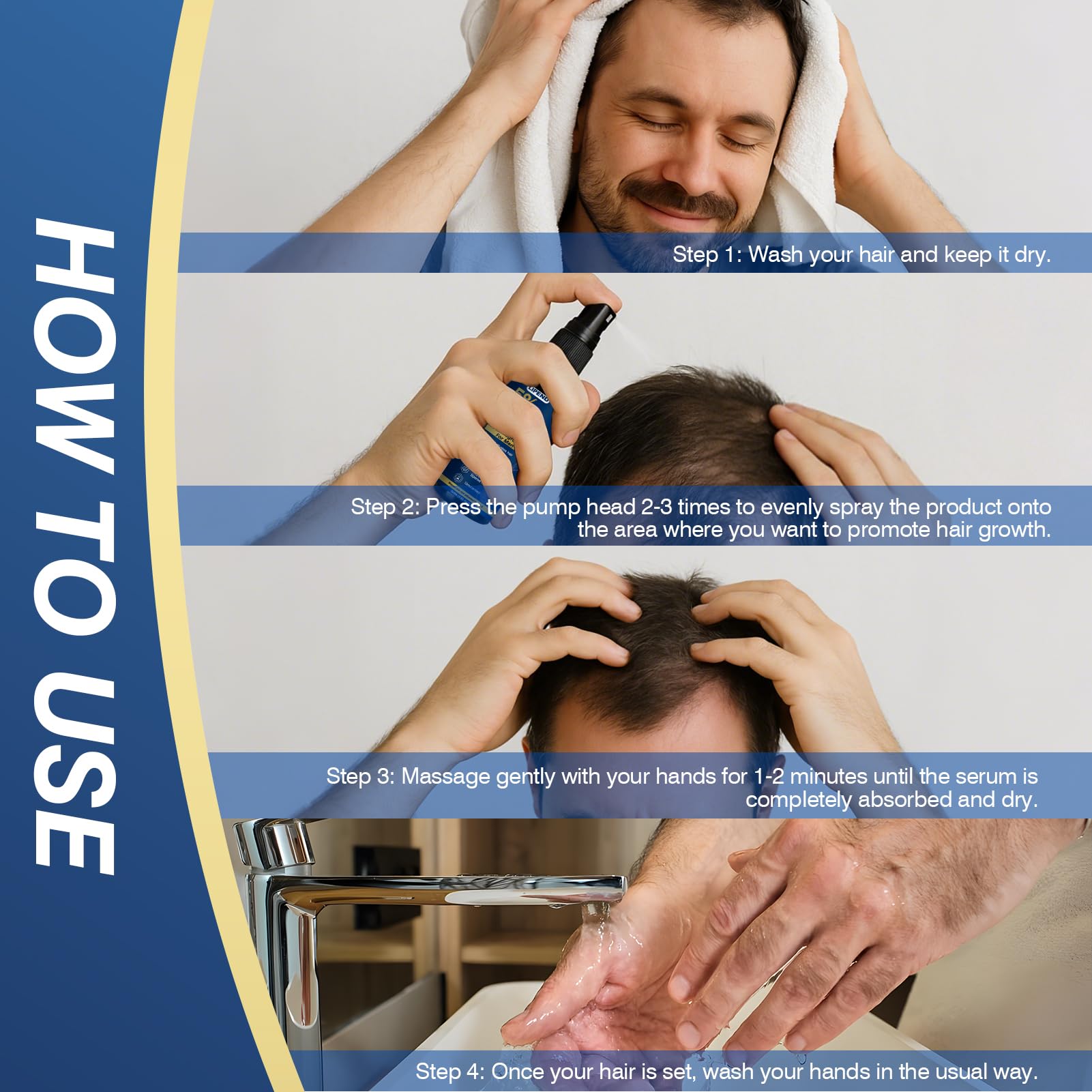 Lipend Minoxidil textura suero suave para cuero cabelludo.