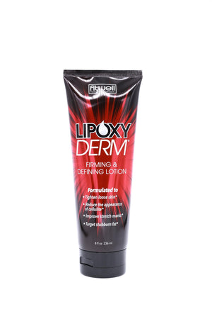 Lipoxyderm Loción Avanzada frente de la botella, presentación limpia y elegante.
