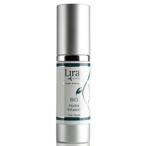 Lira Clinical BIO Hydra Infusion: botella compacta para hidratación diaria.