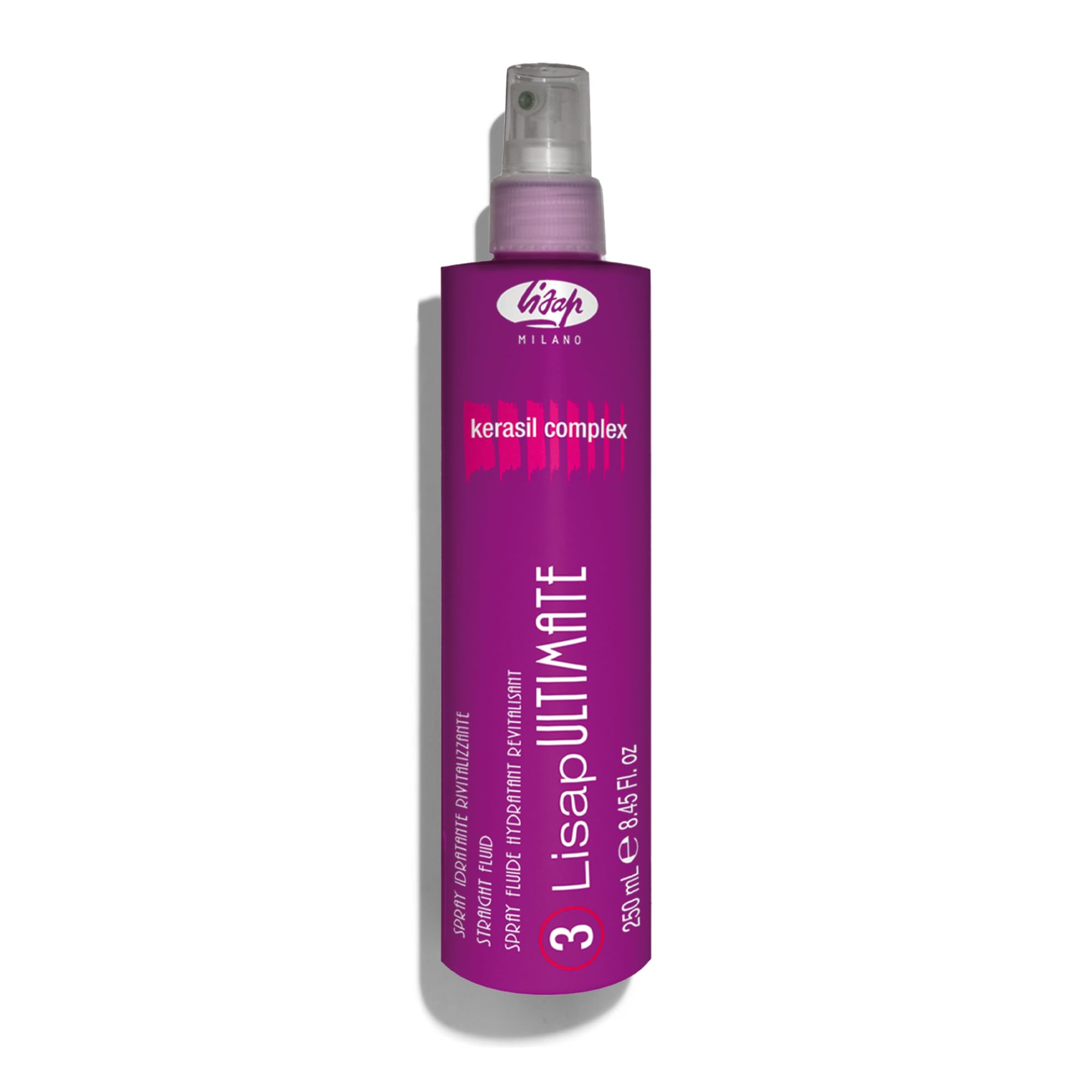 Protector térmico Lisap en atomizador para cabello, protección del calor durante el peinado