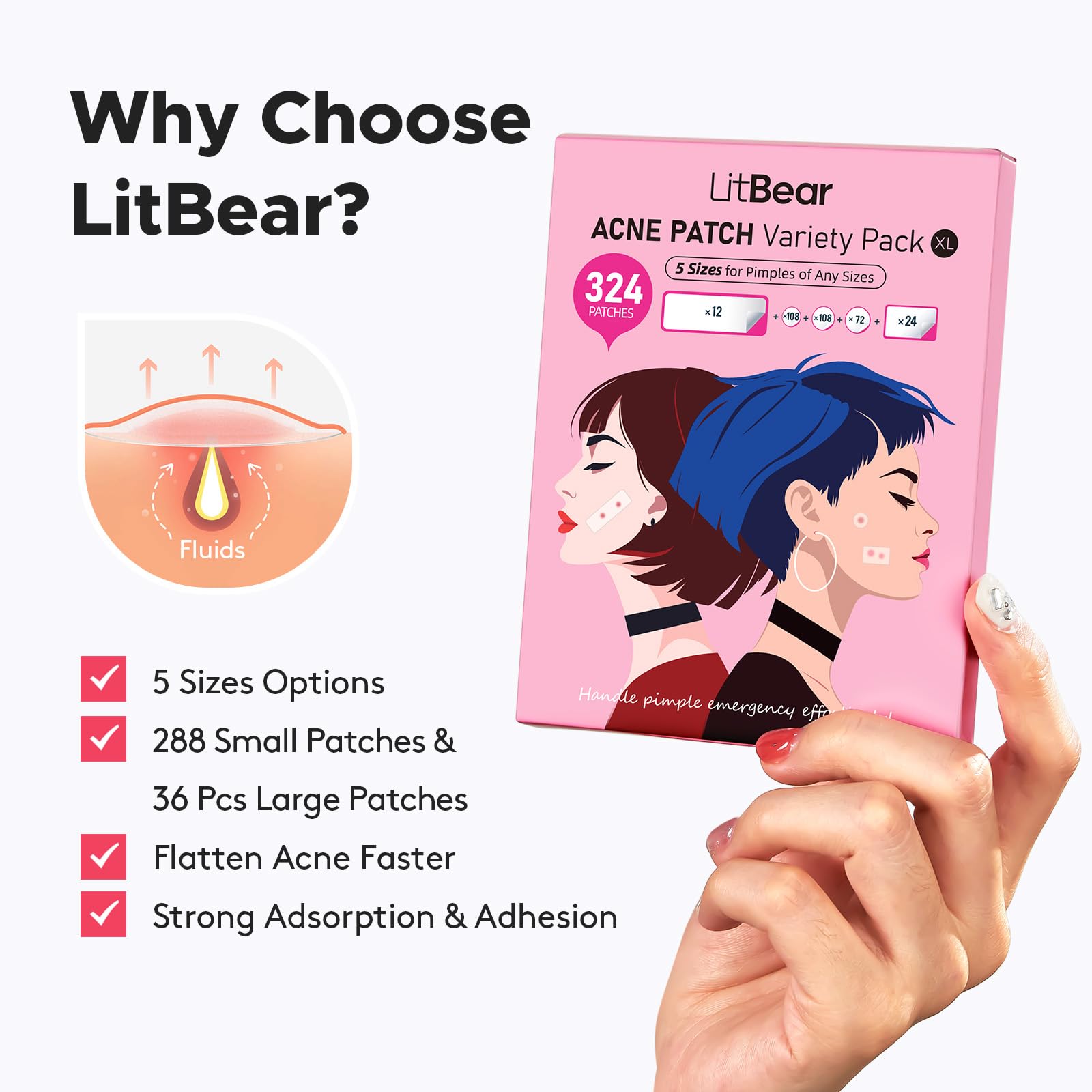 LitBear aplicación suave en piel sensible, sin ingredientes añadidos.