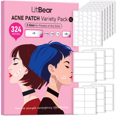 LitBear parche de 8 mm para manchas pequeñas, protección suave y discreta.