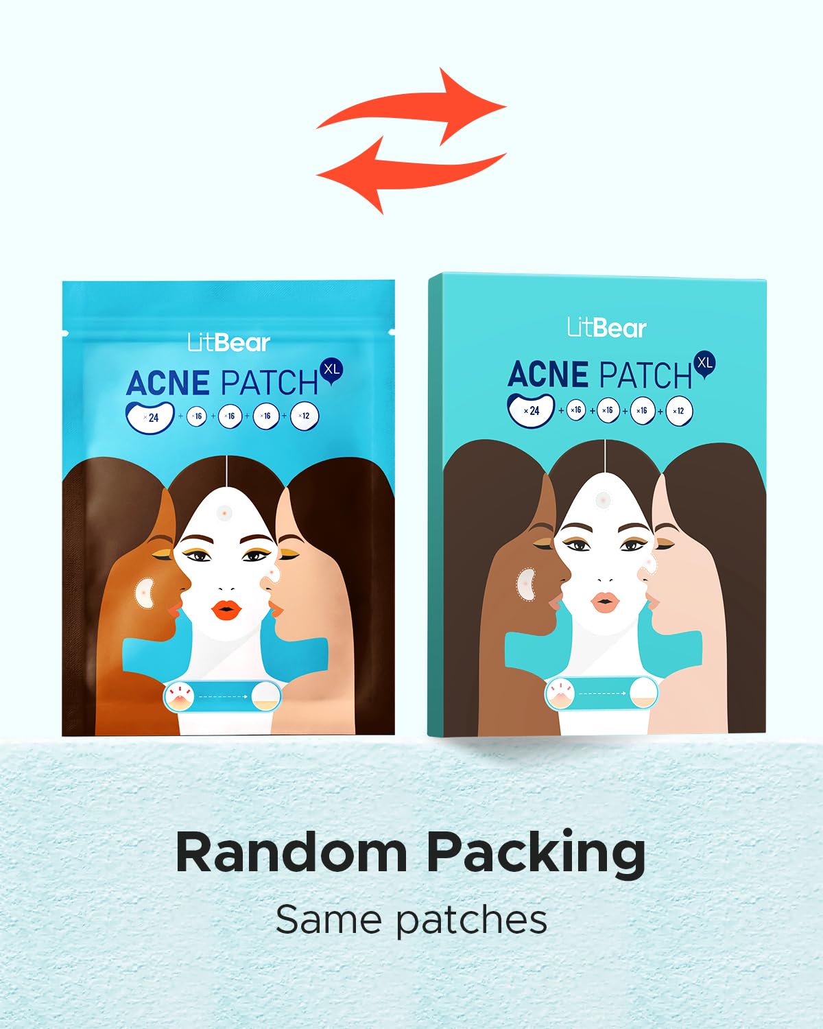 Empaque de LitBear, práctico para viaje y recambios