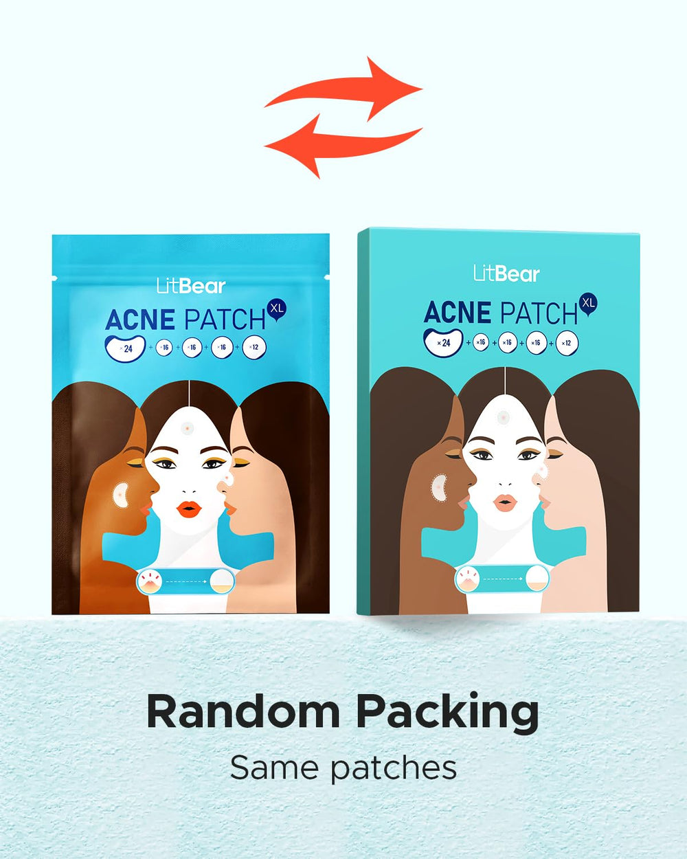 Empaque de LitBear, práctico para viaje y recambios