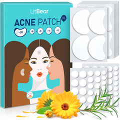 Parche LitBear grandes para acné, cobertura amplia y protección suave para la piel