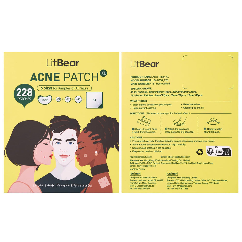 LitBear parche para cuerpo: espalda y pecho con cobertura discreta.