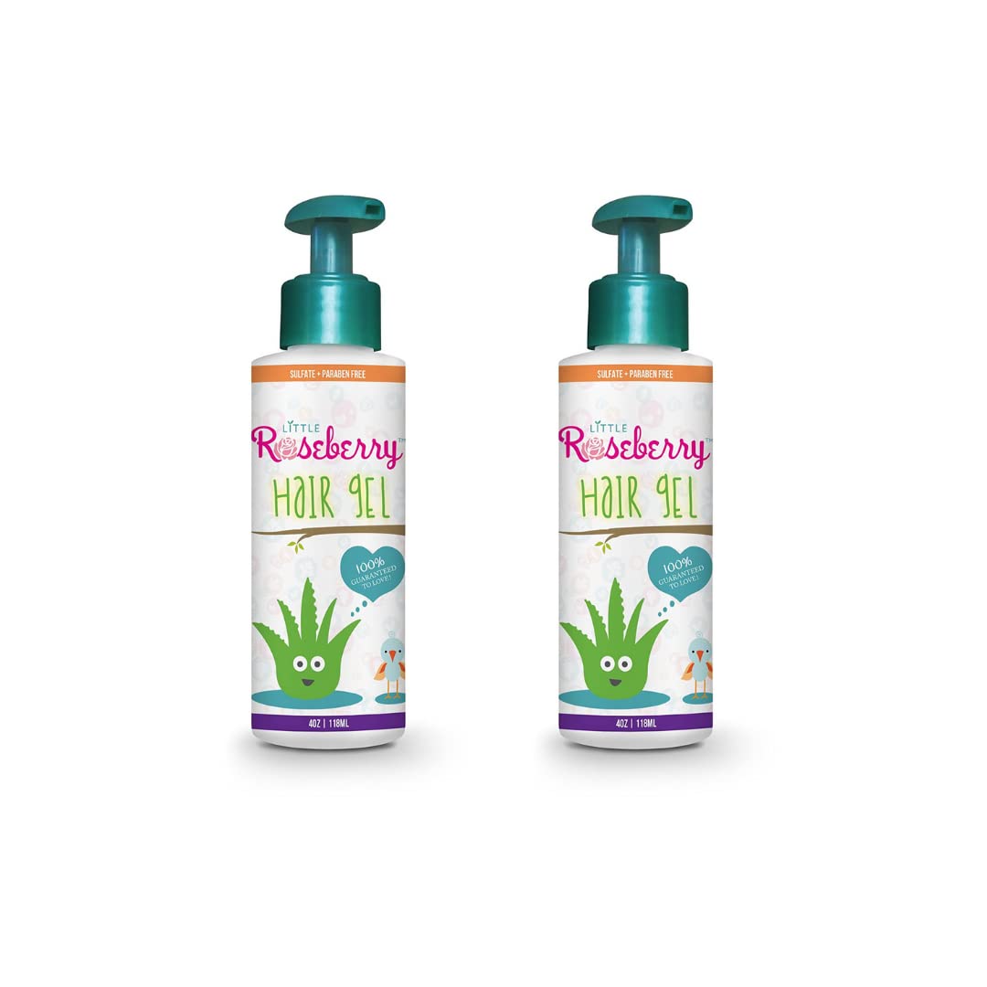 Little Roseberry paquete de gel para cabello de niños con dos geles, fijación suave.