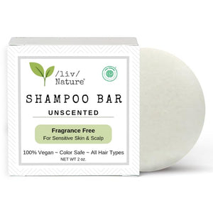 Liv Nature barra shampoo sin fragancia para piel sensible