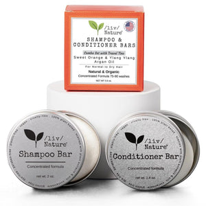 liv Nature: barra de champú y acondicionador para viaje, compacto y sostenible