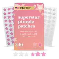 Parches estrella LivaClean para imperfecciones, 240 unidades, cuidado nocturno.