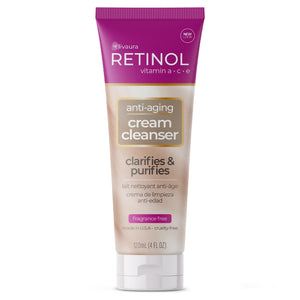LIVAURA Retinol crema limpiador diario limpia e hidrata la piel