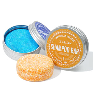 LIYALAN Jabon Shampoo romero y jazmín en dos unidades, ideal para cabello fino.