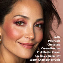LLASIDO Paleta rubor rosado para flush natural y fresco.