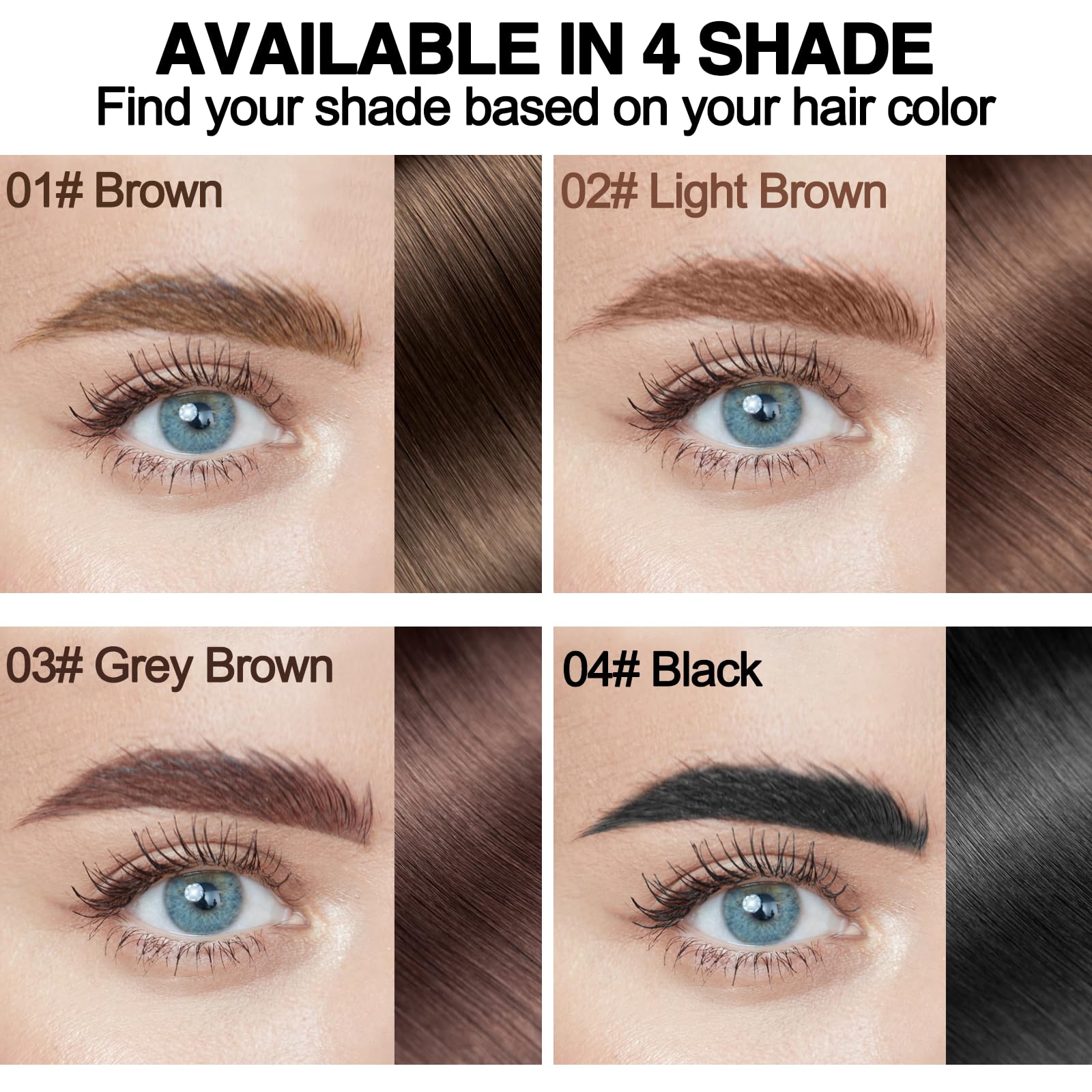 LLNNOVUE Tatuaje Ceja Gel: efecto microblade para cejas rellenas sin esfuerzo.