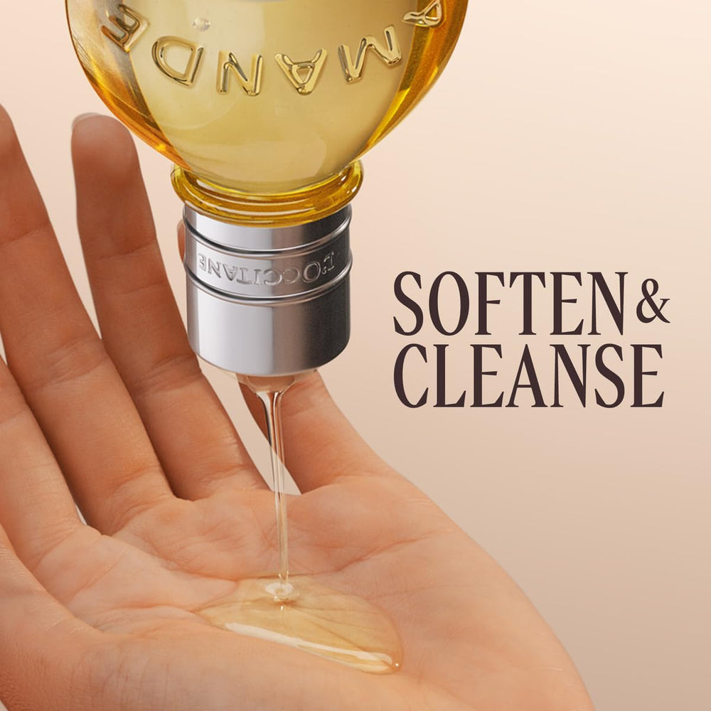 L'Occitane Aceite de Ducha de Almendra, textura leche-espumosa al contacto con el agua.