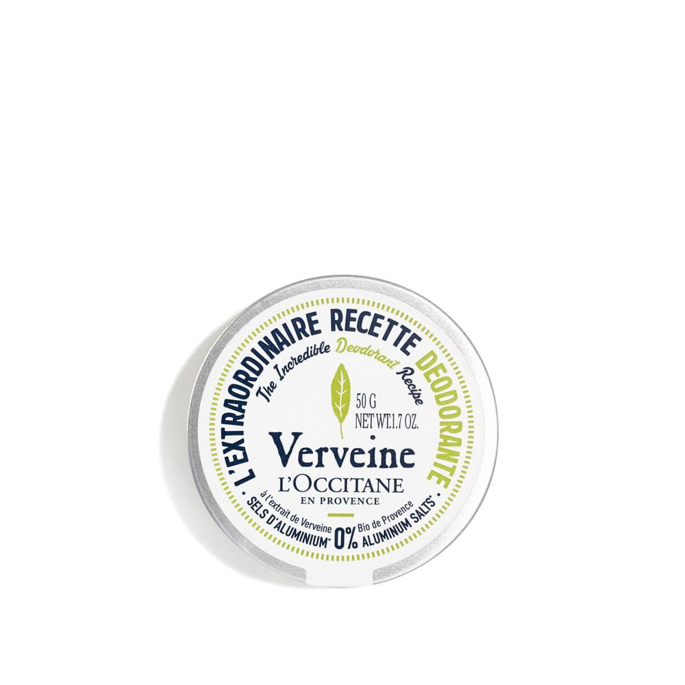 L'Occitane desodorante Verbena en bote de 50 ml, protección duradera.