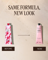 L'Occitane Rose crema de manos, textura ligera para uso diario.