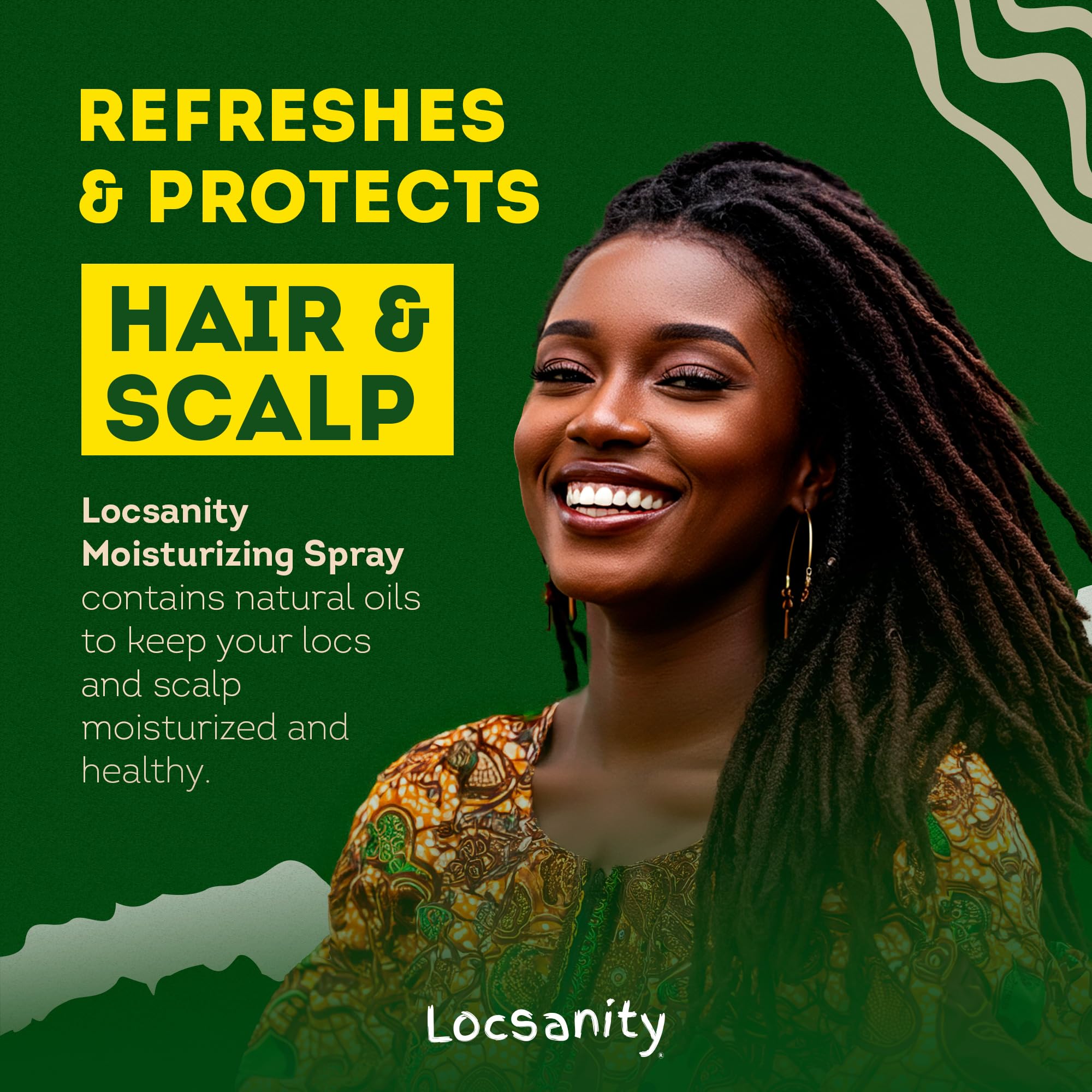 Locsanity locs brillantes y saludables gracias al spray ligero y refrescante