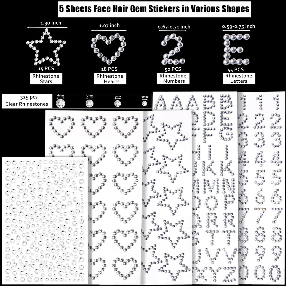 LOIKMIUP corazones rhinestone, ideal para peinados y estilos festivos