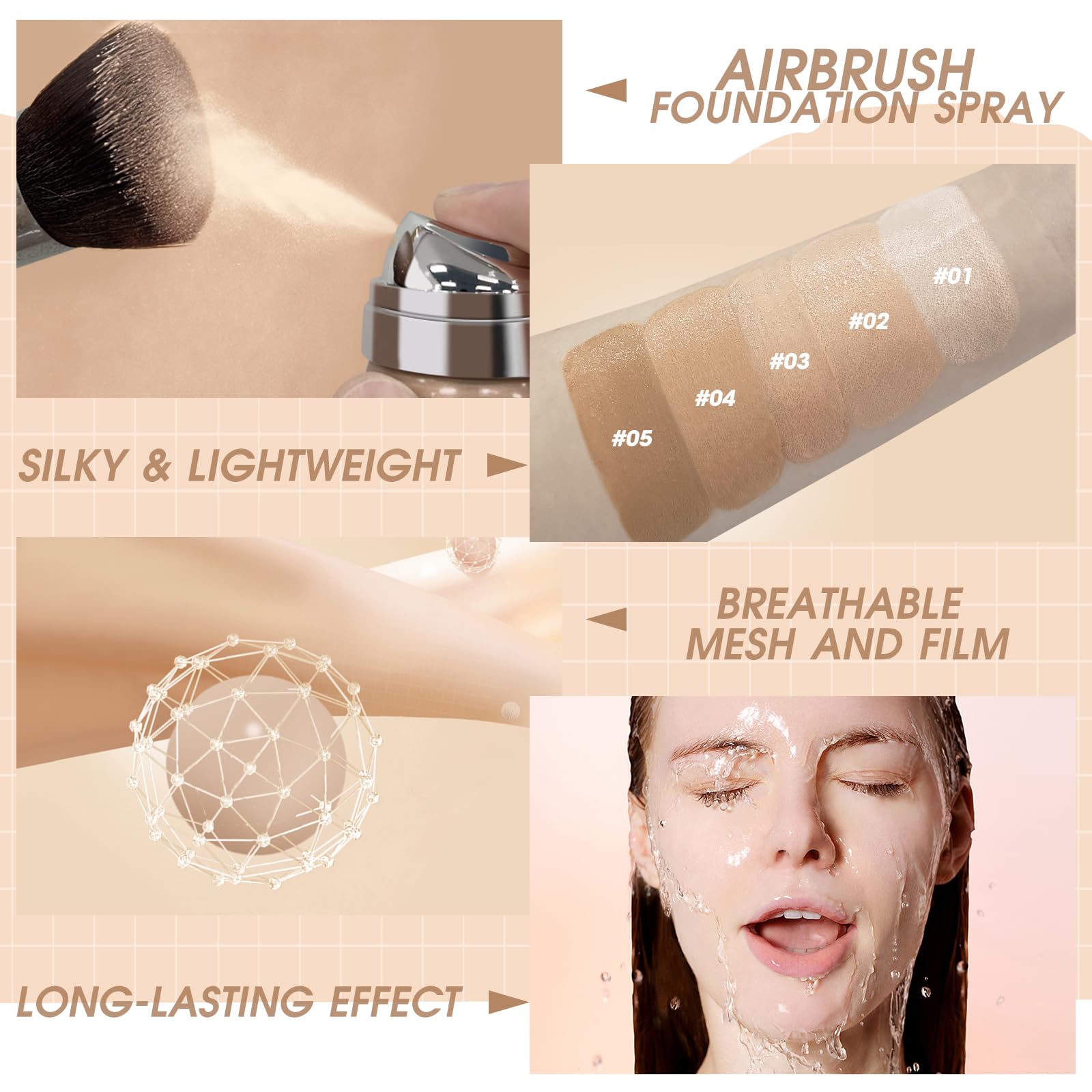 LOKFAR AirBrush maquillaje portátil para retoques inmediatos