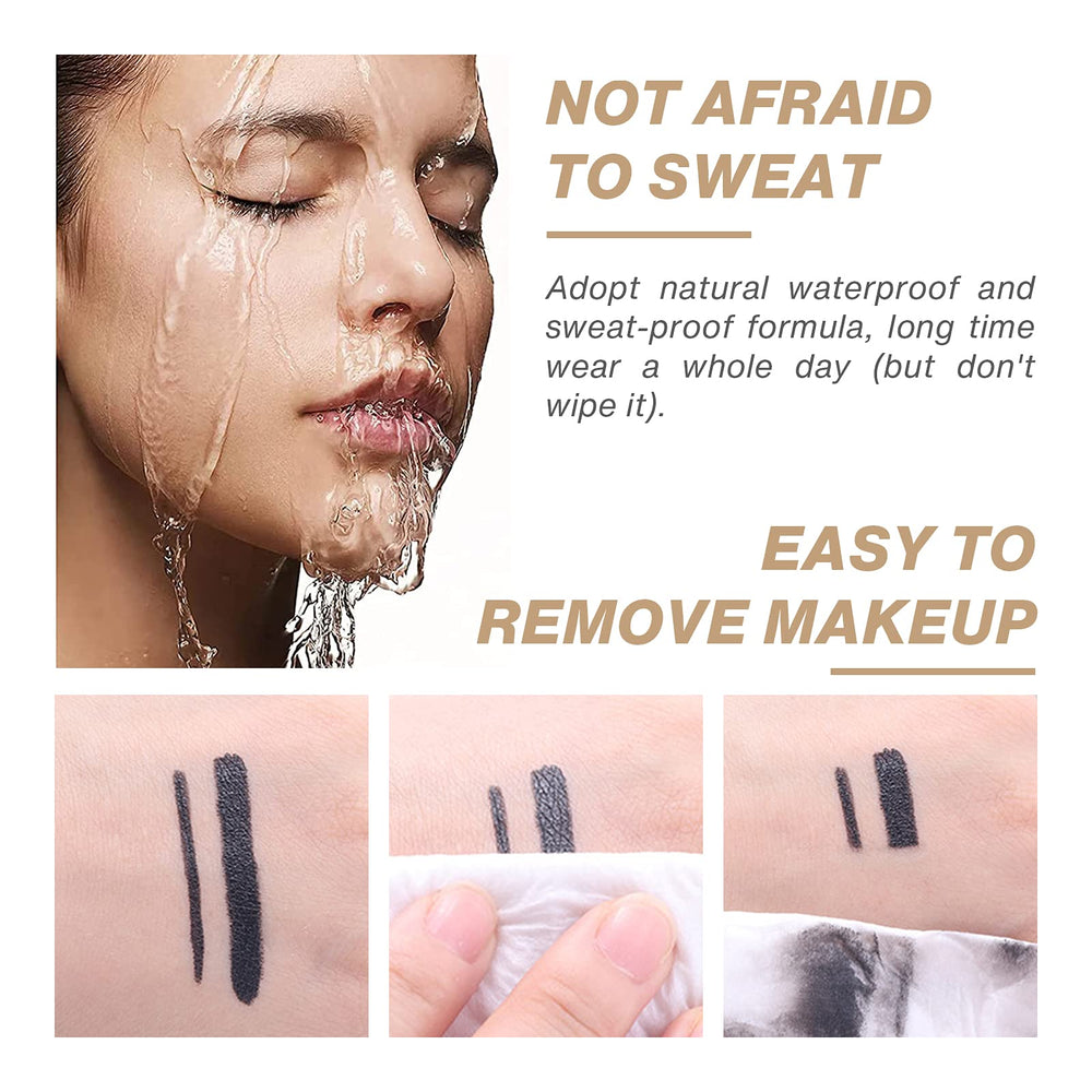 Desmaquillado fácil sin residuo de pigmento con el delineador gel negro LOKFAR